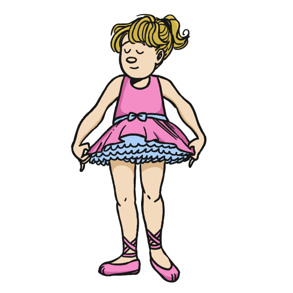 Lizzie doing ballet
